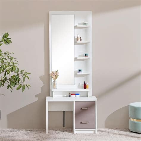 Buy Quadro Dresser Mirror with Drawers - White from Home Centre at just ...
