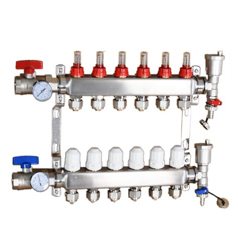 EQCOTWEA 6-Branch PEX Radiant Floor Heating Manifold Set - India | Ubuy