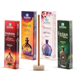 Devdarshan Bambooless Parfum Dhoop Sticks 70g (Pack of 4) | Long ...