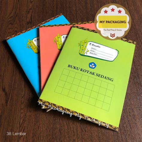 Jual Buku kotak sedang 30 lembar harga per pack isi 10 buku - Kota ...