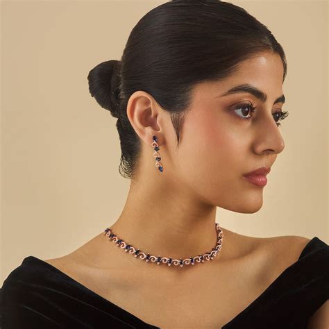 Zircon Necklace 173940 – Kushal's Fashion Jewellery