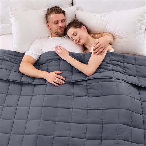 Amazon.com: yescool King Size Weighted Blanket for Adults (20 lbs, 80 ...