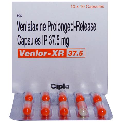 Venlor XR 37.5 Capsule 10's Price, Uses, Side Effects, Composition ...