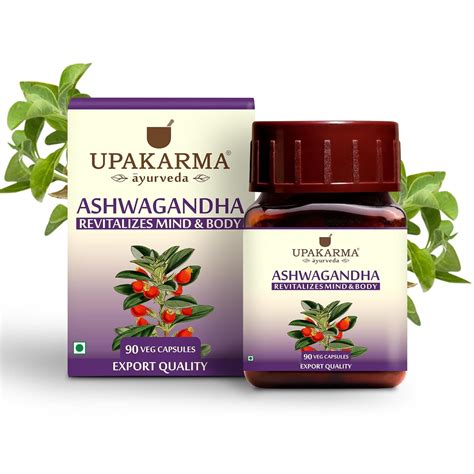 UPAKARMA Ashwagandha | Pure Extract Based (500mg) | Helps Relieve ...