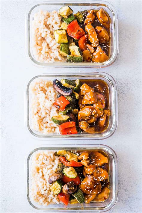Teriyaki Chicken Stir Fry Meal Prep Lunch Boxes - My Food Story