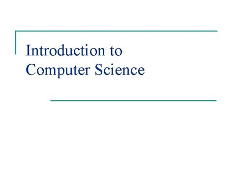 Image result for Computer Science an Overview
