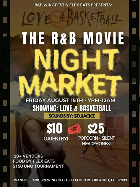 R&B Movie Night Market, 1300 Alden Rd, Orlando, 15 August 2025 | AllEvents