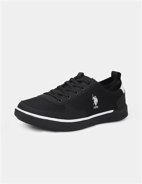 Men Black Cushioned Non-Skid Rastus Sneakers – U.S. Polo Assn. India