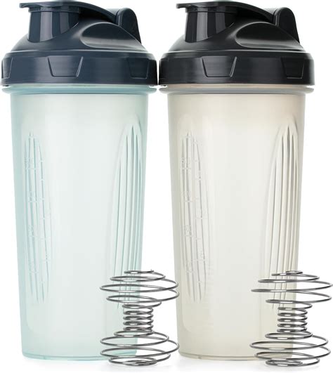 Amazon.com: Mr. Pen Protein Shaker Bottle, Clear Shaker Bottles, 28 oz | for Protein Mixes, 2 ...