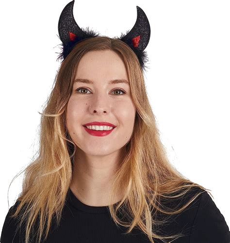 Black Devil Horns Headband | Spooktacular Creations