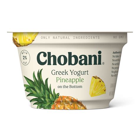Buy Chobani® 2% Greek Yogurt, Pineapple on the Bottom 5.3oz Online at ...