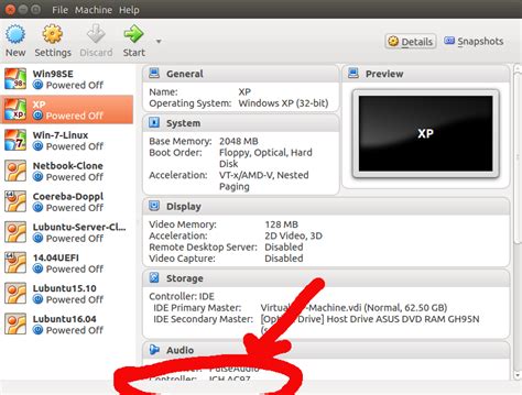 VirtualBox Interface 的图像结果