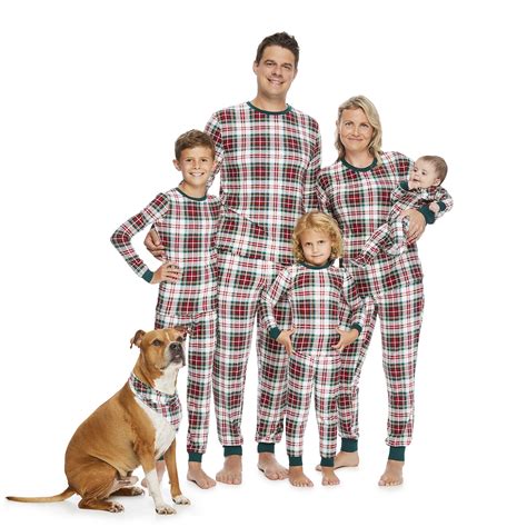 Jolly Jammies Men's Holiday Plaid Matching Christmas Pajamas Set, 2 ...