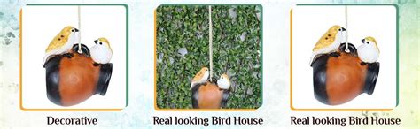 Wonderland Double Hemp Hanging Bird House : Outdoor Decor, Home Decor ...