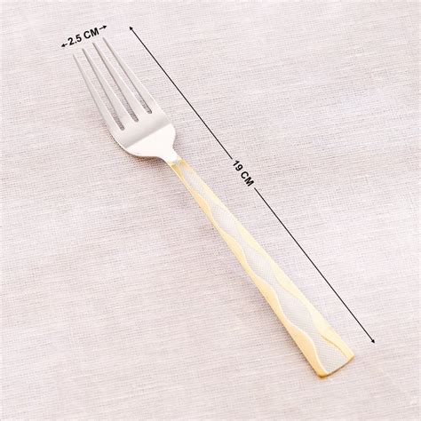 Buy Glister Beret Set of 6 Stainless Steel Dinner Forks from Home ...