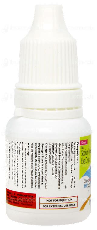 Osmolube Hy Eye Drop 10 Ml - Uses, Side Effects, Dosage, Price | Truemeds