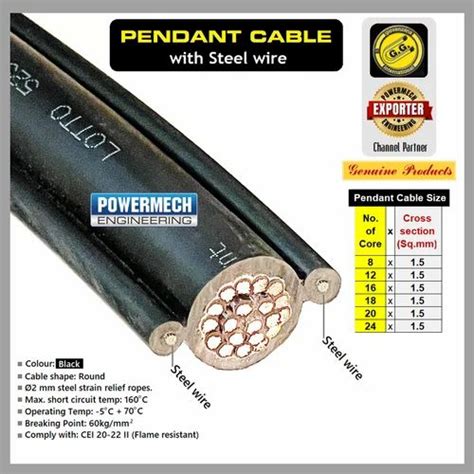 EOT Crane Cables - Steel Wired EOT Crane Pendant Control Cable Service ...