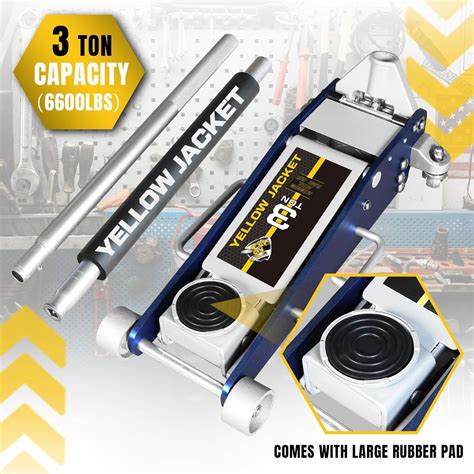 YELLOW JACKET Floor Jack 3 Ton Hydraulic Low Profile Nepal | Ubuy