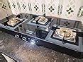 Prestige Vectra 3 Burner Glasstop Gas Stove
