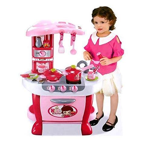 Buy L’eanourz Big Size Kitchen Set for Girls Toys with Music and Lights ...