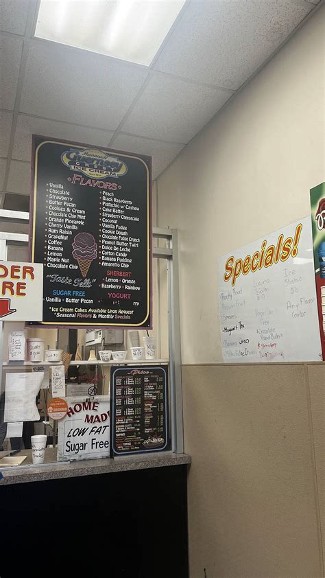 Menu at Guernsey Crest Ice Cream Co, Paterson