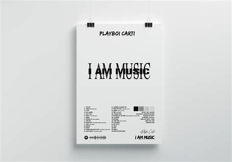 Playboi Carti | "i Am Music" | Playboi Carti Poster | Albumposter ...