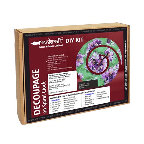 Penkraft | Image Transfer on Spiral Clock DIY Kit | Order Now