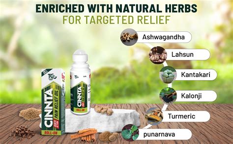 Buy Cinnta Pain Relief Oil Roll On | Joint & Back Pain - TG