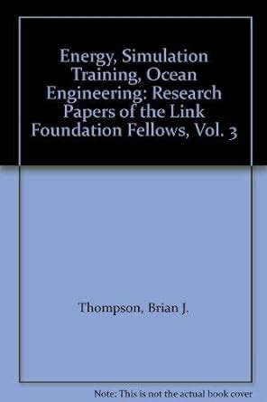 Buy Energy, Simulation Training, Ocean Engineering – Research Papers of ...