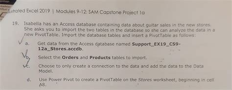 Image result for Excel Module 4 7 Sam Capstone Project