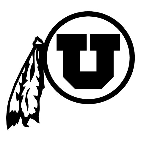 Utah Utes Logo Black and White (2) – Brands Logos