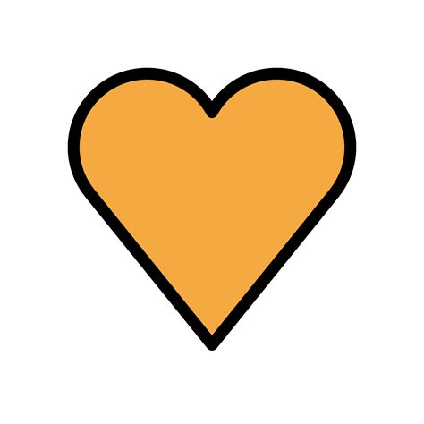 Orange Heart Clip Art Orange Heart Images Free Download On Freepik