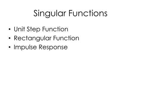 Singularity Function Examples 的图像结果