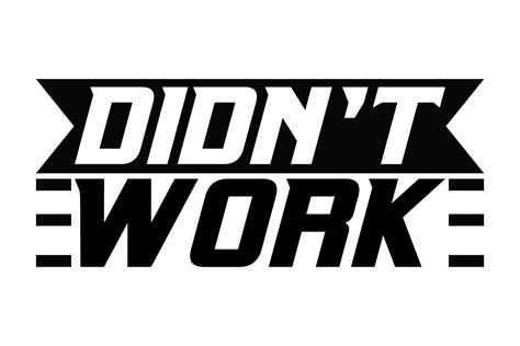 Typography Didn't Work Graphic by stembastudio · Creative Fabrica