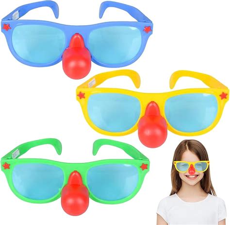 ArtCreativity Jumbo Clown Nose Glasses, Set of 3, | Ubuy India
