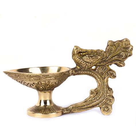 Traditional Brass Chirag Diya for Pooja | Shop Online | Satvikstore.in ...
