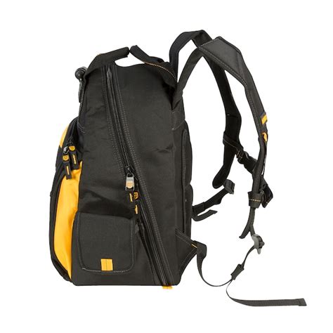 DEWALT Black/yellow Polyester 8-in W x 19-in D x 15.5-in L Zippered ...