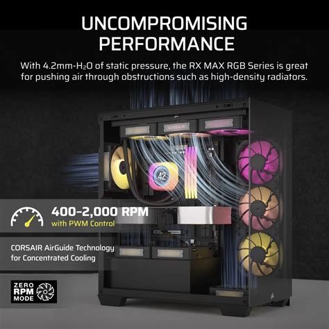 Buy Shop Corsair iCUE LINK RX120 MAX RGB 120mm PWM Thick Fans Starter ...
