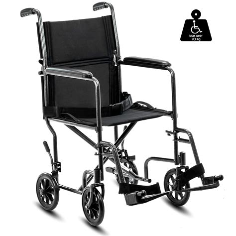 KosmoCare Tranz Lightweight Transporter Wheelchair (Compact Seat Width ...