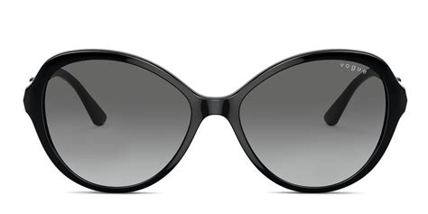 Vogue VO5475SB black frame with gradient grey lenses. Lenses provide ...