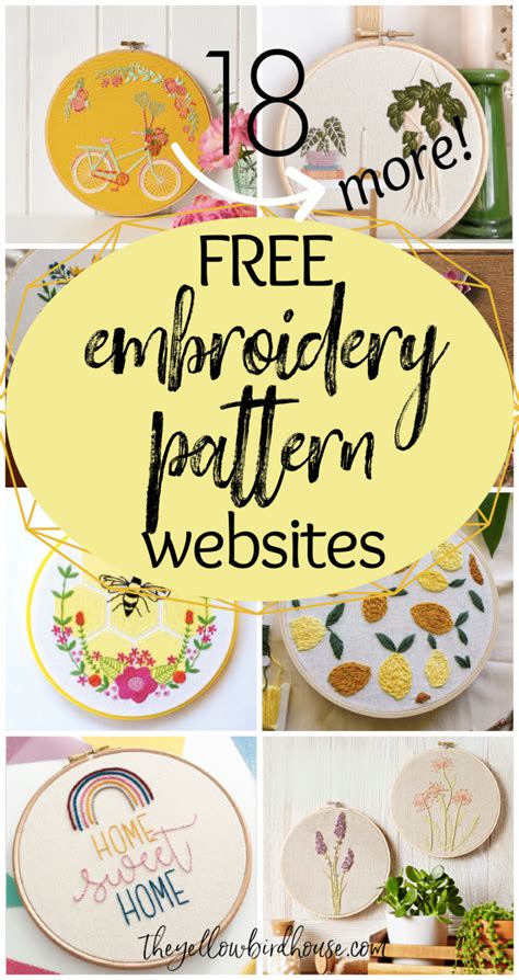 Free embroidery patterns printables – Artofit