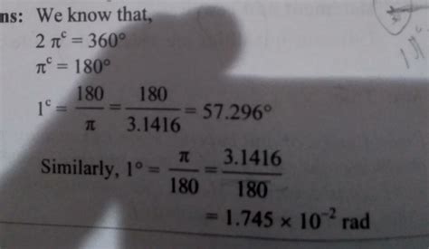 1Q.8. Derive the relation between radian anddegree. Also find out 1 ...