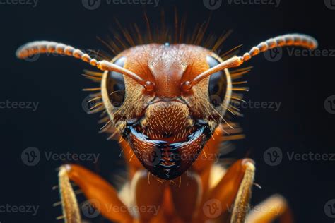 Close-Up of an Ant's Face 46677779 Stock Photo at Vecteezy