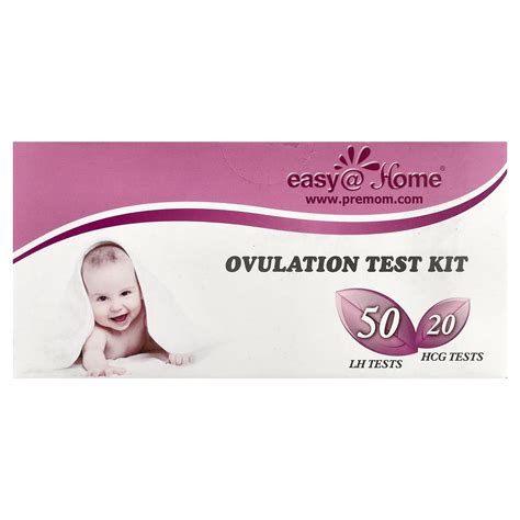 Easy@Home Ovulation & PregnancyTest Kit by 50 LH Tests & 20 HCG Tests ...