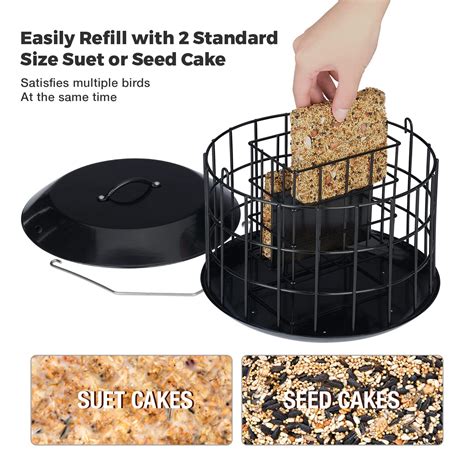 Snapklik.com : Squirrel Proof Suet Feeder, Cage Bird Feeders For ...
