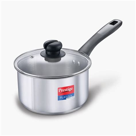 Buy PRESTIGE Platina Pop Cookware Sauce Pan- 18 cm from Prestige at ...