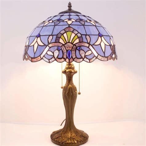 China TFT-4251 Baroque Lavender Shade 2 Light Tiffany Lamp Stained ...