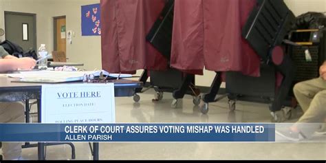 Allen Parish clerk of court says voting issues being handled by the books