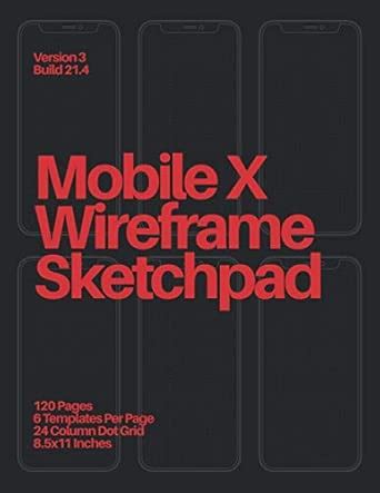 Mobile X Wireframe Sketchpad: Red on Black: 6 (Mobile Wireframe ...