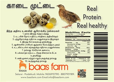 quail egg nutrition _ quail egg nutrition fact sheet – SQVS